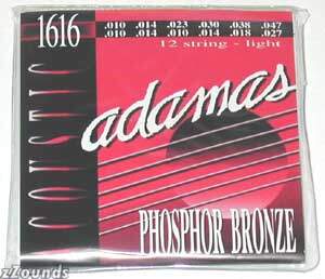 Adamas Phosphor Bronze Acoustic Guitar Strings (12-String, Light) best buy