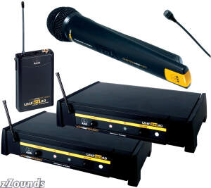 AKG WMS40 UHF Lapel Wireless System with C407 Microphone and Handheld Wireless System with D880 Microphone Package