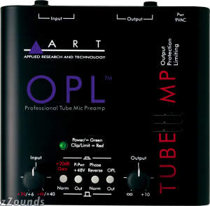 ART Tube MP OPL Microphone Preamp with Output Protection Limiter