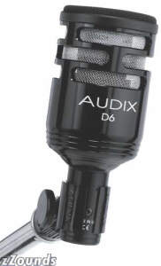 Audix D6 Large Format Bass Drum Microphone