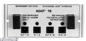 Behringer ADT1616 16-Channel ADAT Interface for DDX3216