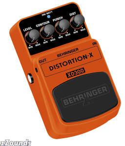 Behringer XD300 Distortion-X Thrash Metal Distortion Pedal