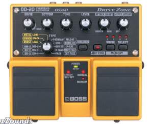 Boss OD20 Drive Zone Twin Overdrive and Distortion Pedal
