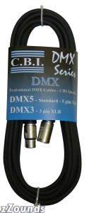 CBI 3-Pin DMX Digital Lighting Control Cable