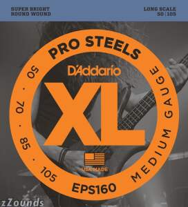 DAddario EPS160 XL ProSteels Medium Gauge/Long Scale Bass Strings reviews