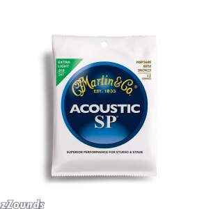 Martin MSP3600 Studio Performance-Series Strings for 12 String Guitar - Extra Light Gauge (80/20)