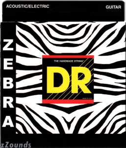 DR Strings ZAE11 Zebra Acoustic-Electric Guitar Strings