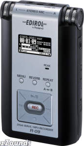 Edirol R09 24-Bit WAV and MP3 Recorder