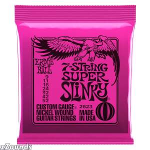 click here for more info on: Ernie Ball Pink 7-String Guitar String Set