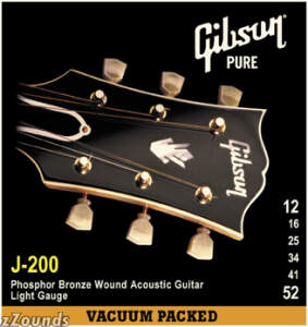 Gibson J200 Phosphor Bronze Acoustic Strings (Ultra Light) reviews