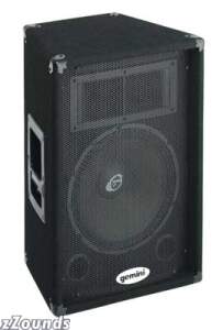 Gemini GT1202 2-Way Trapeziod Speaker Cabinet (120 Watts, 1x12 in.)