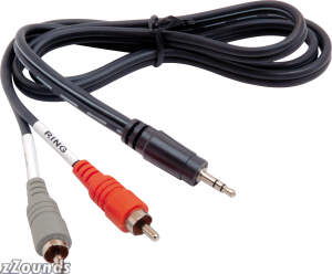 Hosa 1/8 in. Stereo to Dual RCA Cable