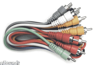 Hosa CRA-Series Patchbay Cables - 1.5 feet (RCA to RCA x 8) (Model CRA845)