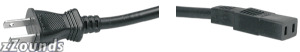 Hosa 2-Wire Un-Grounded Power Cable - 8 feet (Model PWC178) best buy
