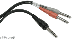 Hosa Insert Cable (Stereo 1/4 inch Phone to Two 1/4 inch Phone)