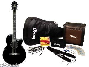 Ibanez IJAE5 JamPack Jolt Acoustic-Electric Guitar Package