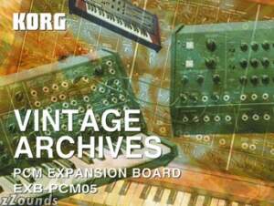Korg EXB-PCM05 Vintage Archives 16MB PCM Expansion Board for Triton Series