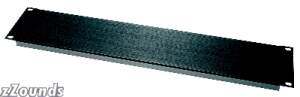 Middle Atlantic 1 Space (1 3/4 in.) Flanged Aluminum Blank Panel, Black Brushed Finish best buy
