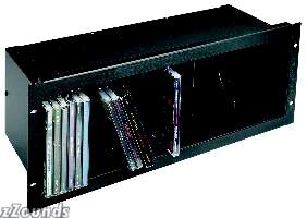 Middle Atlantic CD Holder, Black Brushed Finish