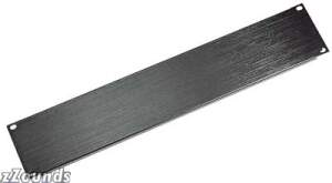 Middle Atlantic 1 Space (1 3/4 in.) Flanged Steel Blank Panel, Black Textured Finish