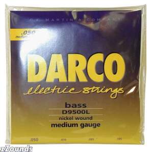 Martin D9500L Darco Electric Bass Guitar Strings (Medium, Long Scale, Round Wound) reviews