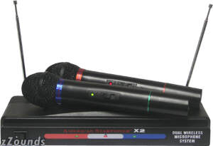 Nady American Starpower X2 Dual Handheld VHF Wireless System