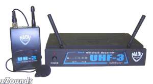 Nady UHF3 Unidirectional Lapel Wireless System