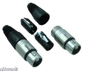 Neutrik NC3FX Female XLR Connector (Silver Contacts)