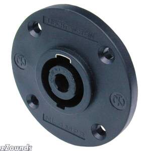 Neutrik 4-Pole Round Panel Mount - Connectors music items