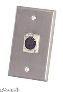 Proco Wall Plate with Single Female XLR (Model WP1004)