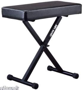 QuikLok BX14 Padded Keyboard Bench with Extra-Thick Seat - Large prices