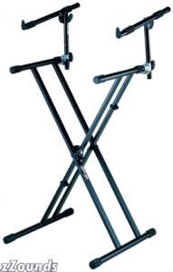 QuikLok QLX22 Double-Brace X Keyboard Stand with QLX Recall Disc System and Adjustable 2nd Tier discount price
