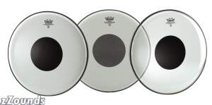 Remo Controlled Sound Bass Drum Head (Clear, Black Dot) best buy
