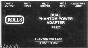 Rolls PB223 Dual Phantom Power Adapter prices