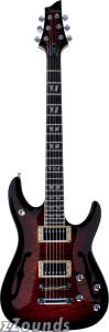 Schecter C1EA Semi-Hollow Electric Guitar with Piezo Pickup