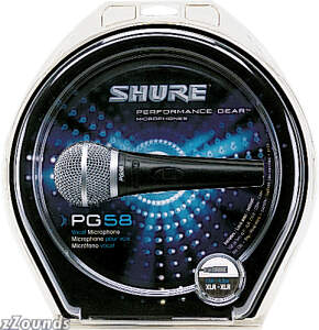 Shure PG58QTR Performance Gear Vocal Microphone with XLR to 1/4 in. Cable