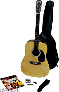 Squier SA100 Acoustic Guitar Package (Natural) prices