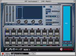 click here for more info on: Steinberg LM4 MKII VST Virtual Drum Machine (Macintosh and Windows)