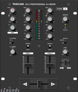 Tascam XS3 2-Channel Scratch DJ Mixer