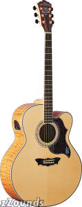 Washburn J28SCEDL Cumberland Jumbo Acoustic-Electric Guitar (with Case)