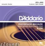 D'Addario EJ26 Phosphor Bronze Acoustic Guitar Strings (Custom Light, 11-52)