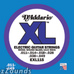 D'Addario EXL115 XL Electric Guitar Strings (Blues/Jazz Rock, 11-49)