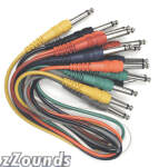 Hosa CPP-Series Patchbay Cables - 1.5 feet (1/4 inch Phone to 1/4 inch Phone x 8) (Model CPP845) coupon