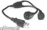 Hosa YAC407 Grounded Power Y-Cable coupon
