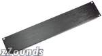 Middle Atlantic 1 Space (1 3/4 in.) Flanged Steel Blank Panel, Black Textured Finish