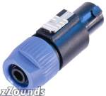 Neutrik NA4LJX Speakon to 1/4 in. Female Adapter
