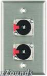 Proco Wall Plate with Dual Female 1/4-inch TRS (Model WP1007)