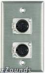 Proco Wall Plate with Dual Female XLR (Model WP1013)