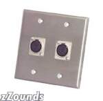 Proco Double Wall Plate with Dual Female XLR (Model WP2034)