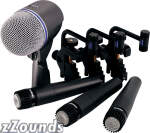 Shure Drum Microphone Package (3 x SM57, 1 x Beta52, Case, Drum Mounts)